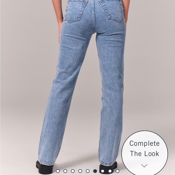 Abercrombie & Fitch Curve Love 90’s Straight Jean - Picture 3 of 5